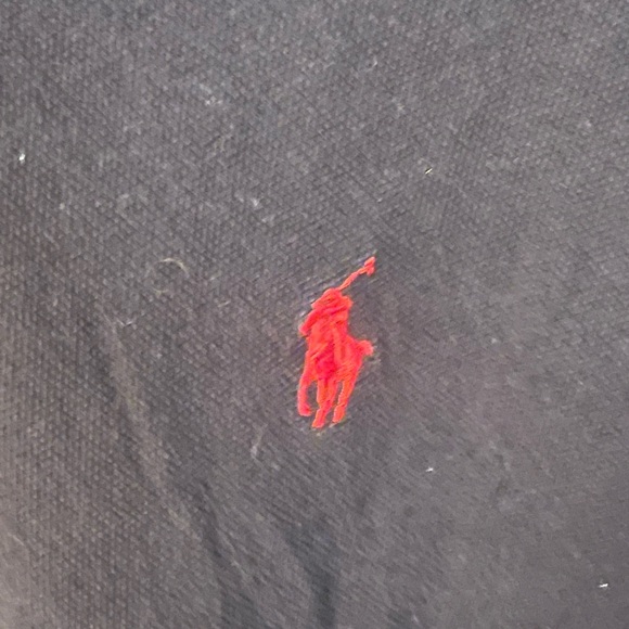 Polo by Ralph Lauren Men's Polo Shirt in Black with Red Logo - Picture 3 of 3